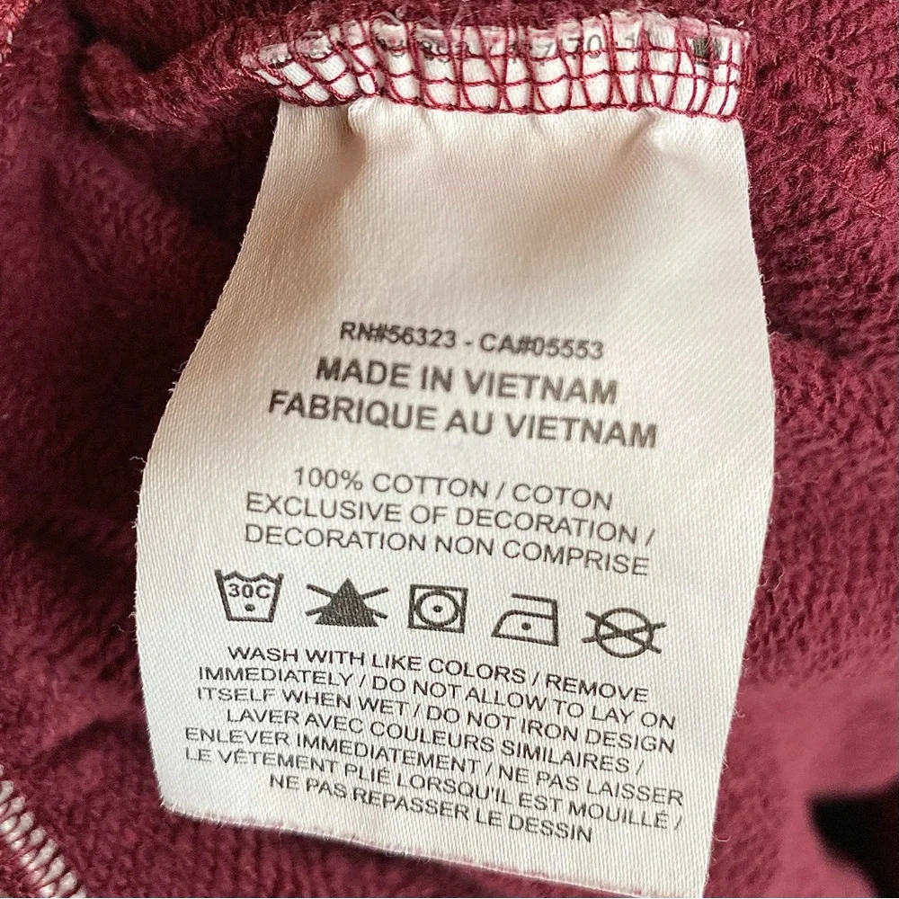 Jordan Flight Fleece Mens Washed Pants Maroon Jogger Pants size L